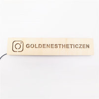 Personalized Gamer Tag for Twitch Wall Lamp Custom Wooden LED USB Night Light Remote Control to Change Color Gamer Tag Neon Sign