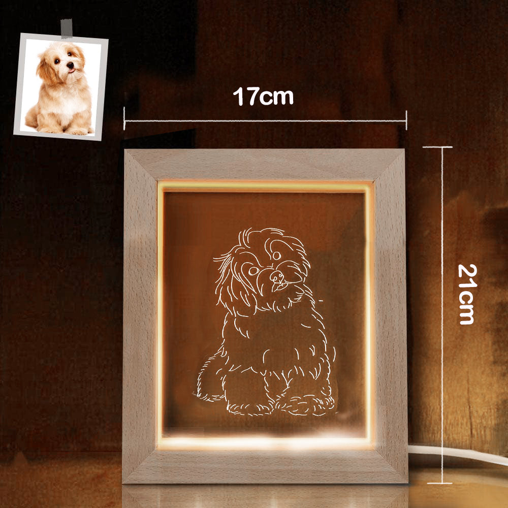 Customized line illustration Lamp frame