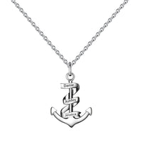 Personalized Lettering Anchor Necklace