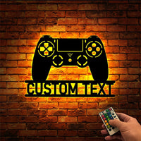 Personalized Name ID Username Gamepad RGB LED Neon Wall Lamp