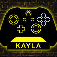 Personalized Name ID Username Gamepad RGB LED Neon Wall Lamp