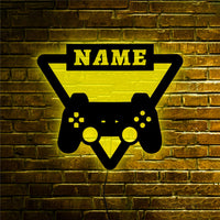 Personalized Name ID Username Gamepad RGB LED Neon Wall Lamp