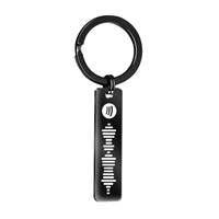 Personalized Spotify song code keychain