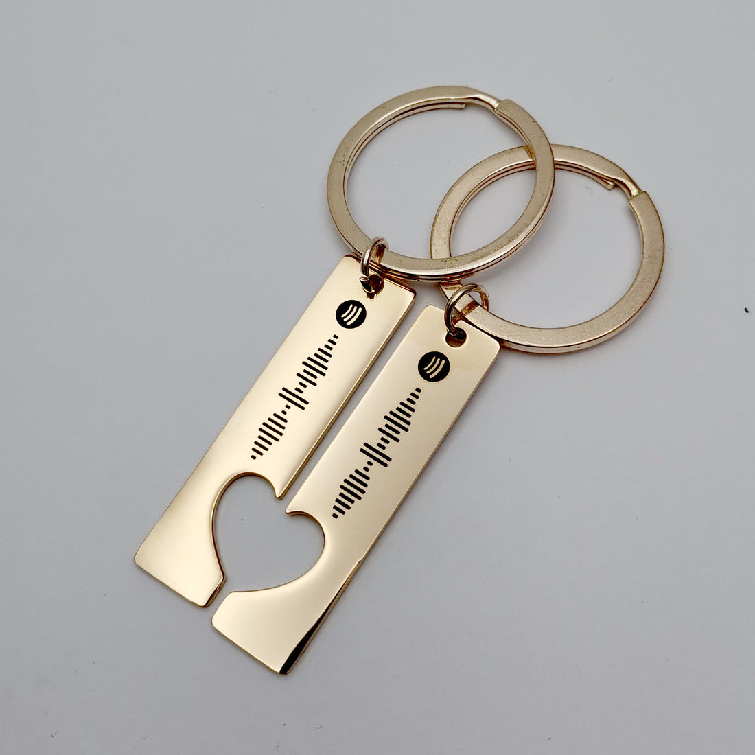 Personalized Spotify Song Code Couple Keychain