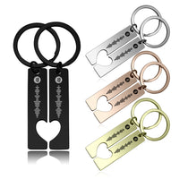 Personalized Spotify Song Code Couple Keychain