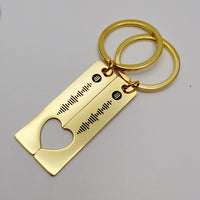 Personalized Spotify Song Code Couple Keychain