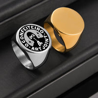 Personalized Round Engraved Ring