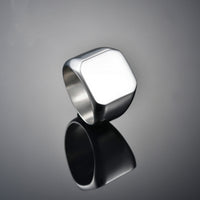 Personalized Square Engraved Ring