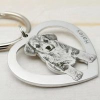 Personalized Photo Engraved Keychain